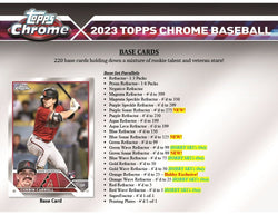2023 TOPPS CHROME BASEBALL HOBBY BOX