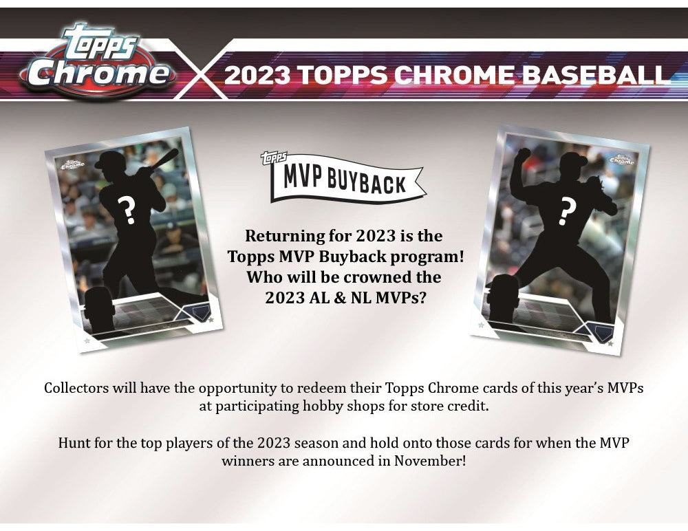 2023 TOPPS CHROME BASEBALL HOBBY BOX
