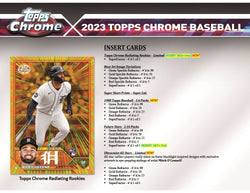 2023 TOPPS CHROME BASEBALL HOBBY BOX