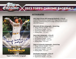 2023 TOPPS CHROME BASEBALL HOBBY BOX