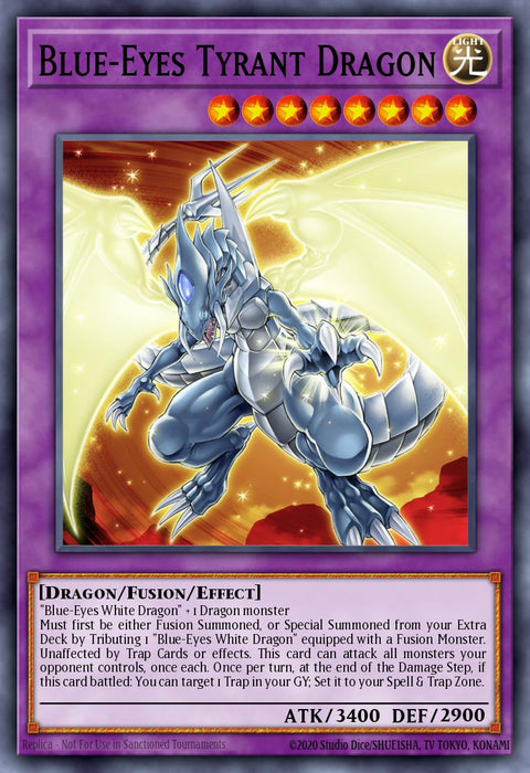 Blue-Eyes Tyrant Dragon (Unlimited Misprint) [SDWD-EN037] Common