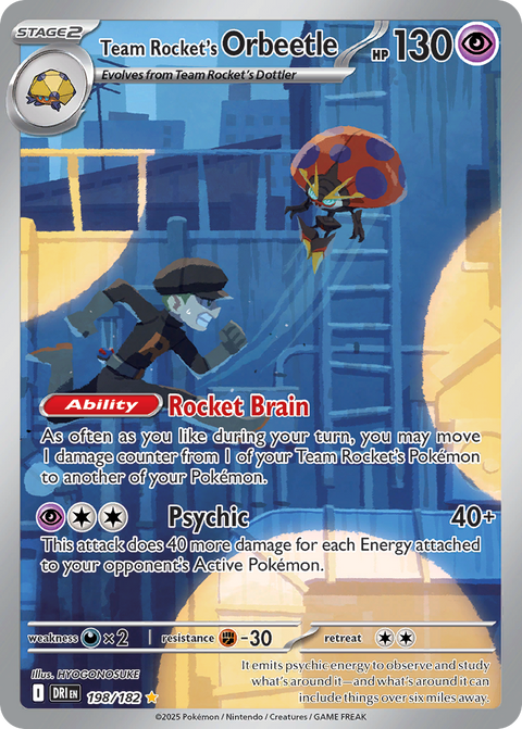 Team Rocket's Orbeetle (198/182) [Scarlet & Violet: Destined Rivals]