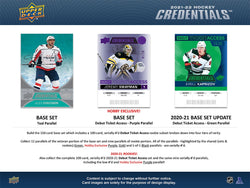 2022 UPPER DECK CREDENTIALS HOCKEY (AVAILABLE INSTORE)