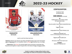 2022-23 UPPER DECK SP AUTHENTIC HOCKEY HOBBY BOX