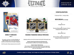 2022-23 UPPER DECK ULTIMATE COLLECTION HOCKEY HOBBY BOX (AVAIL IN-STORE)