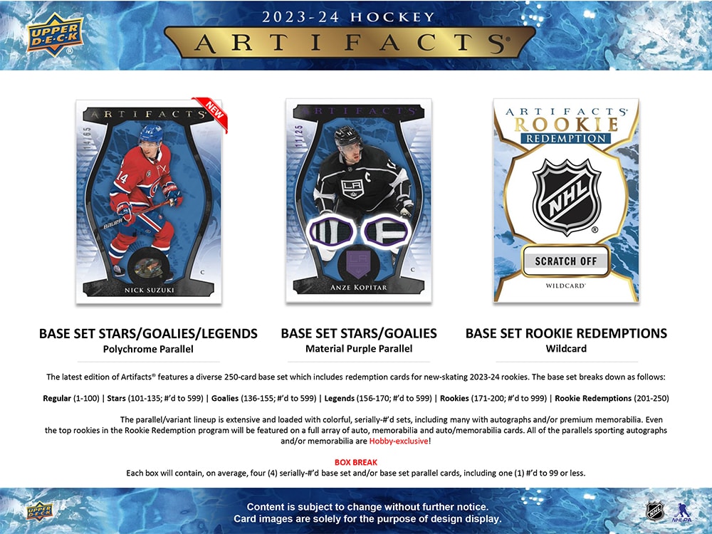 2023-24 UPPER DECK ARTIFACTS HOCKEY HOBBY BOX