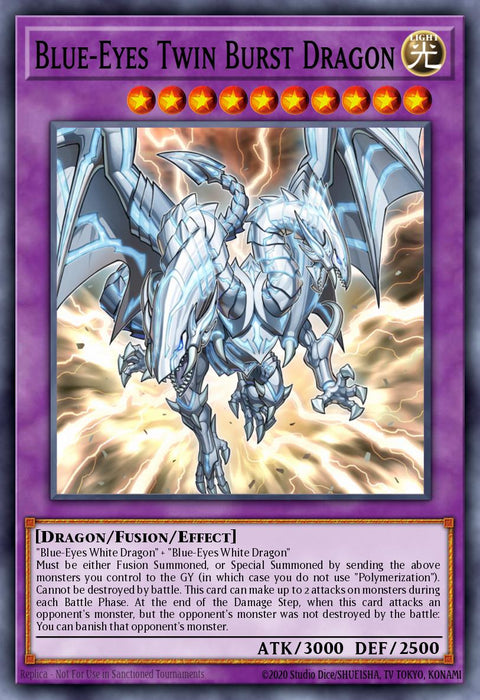 Blue-Eyes Twin Burst Dragon (Unlimited Misprint) [SDWD-EN036] Common