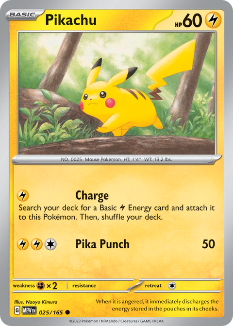 Pikachu (025/165) (Cosmos Holo) (Costco Exclusive) [Miscellaneous Cards]