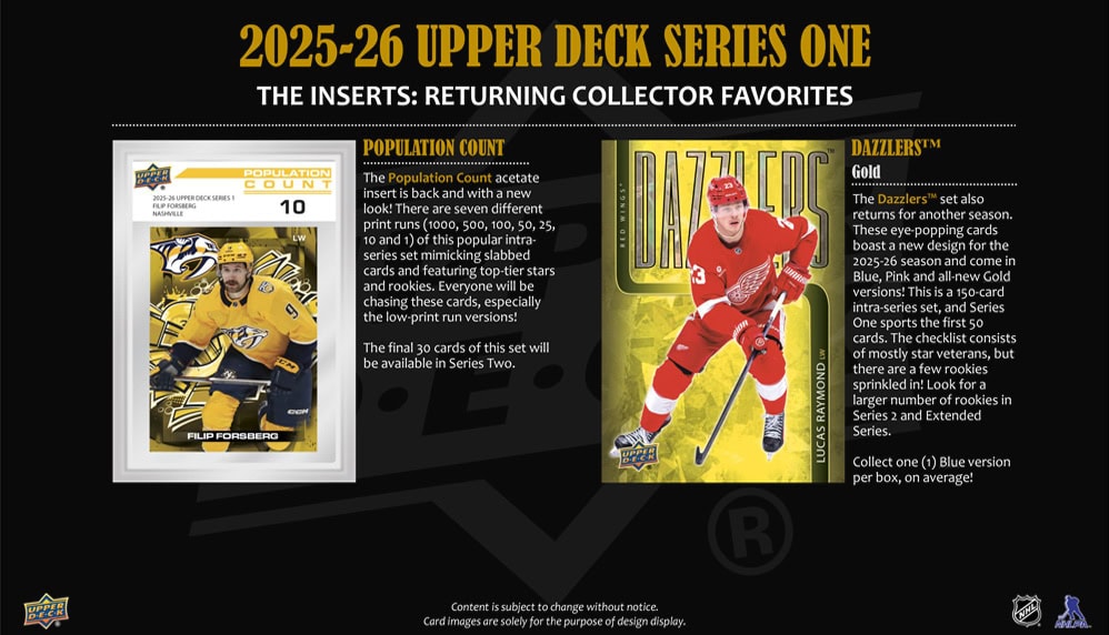 2025-26 Upper Deck Series 1 Hobby Box  (Available Instore)