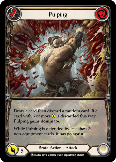 Pulping (Yellow) [LGS052] (Promo)  Rainbow Foil