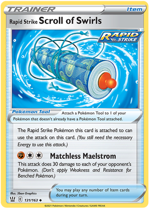 Rapid Strike Scroll of Swirls (131/163) [Sword & Shield: Battle Styles]