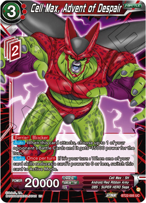 Cell Max, Advent of Despair (BT22-005) [Critical Blow]