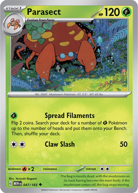 Parasect (047/165) [Scarlet & Violet 151]