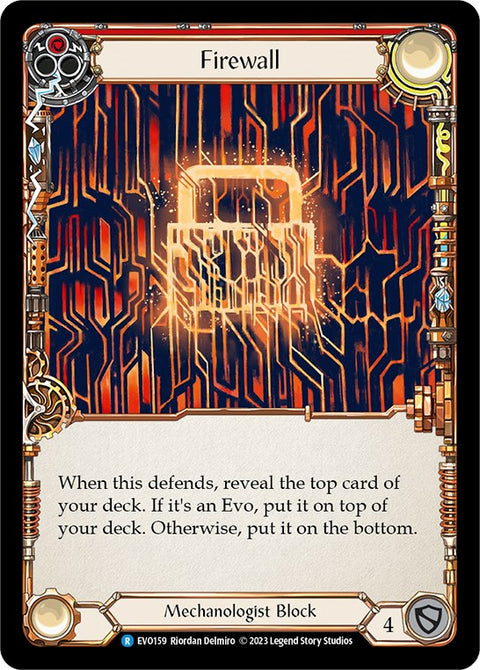 Firewall (Red) [EVO159] (Bright Lights)  Rainbow Foil