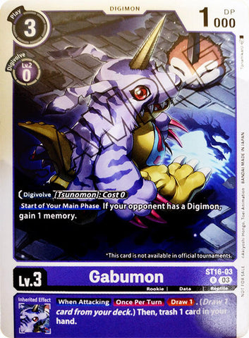 Gabumon [ST16-03] (Demo Deck Exclusive) [Starter Deck: Wolf of Friendship]
