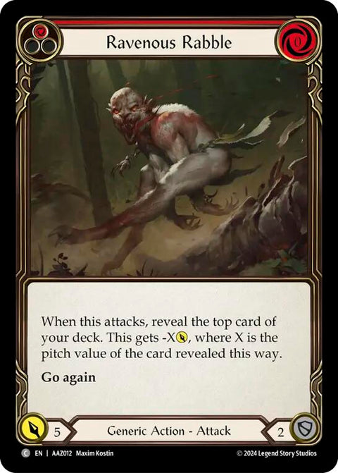 Ravenous Rabble (Red) [AAZ012] (Armory Deck: Azalea)