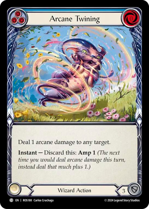 Arcane Twining (Blue) [ROS188] (Rosetta)  Rainbow Foil
