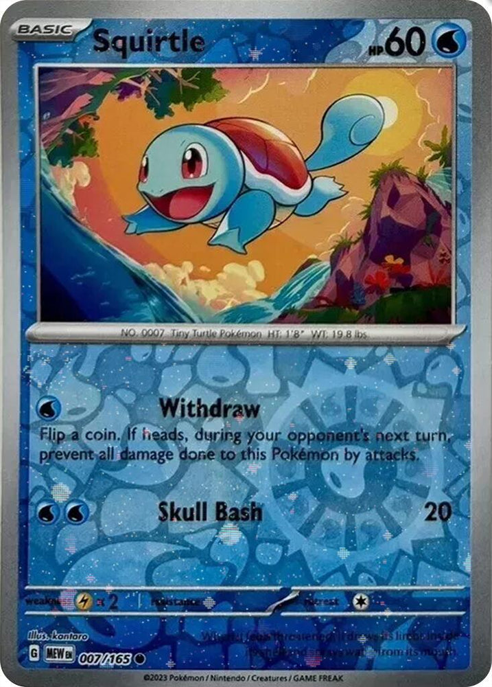 costco exclusive pokemon cards Squirtle (007/165) (Cosmos Holo) (Costco Exclusive) [Scarlet & Violet