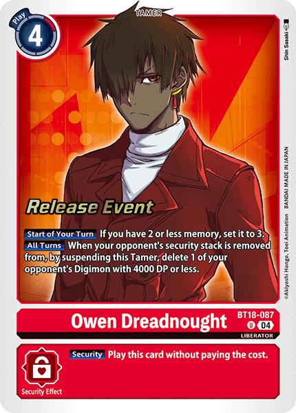Owen Dreadnought [BT18-087] [Release Special Booster Ver.2.0 Promos]