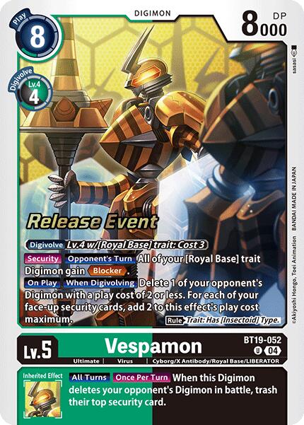 Vespamon [BT19-052] [Release Special Booster Ver.2.0 Promos]
