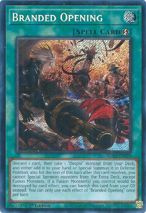 Branded Opening (Secret Rare) [RA03-EN070] Secret Rare