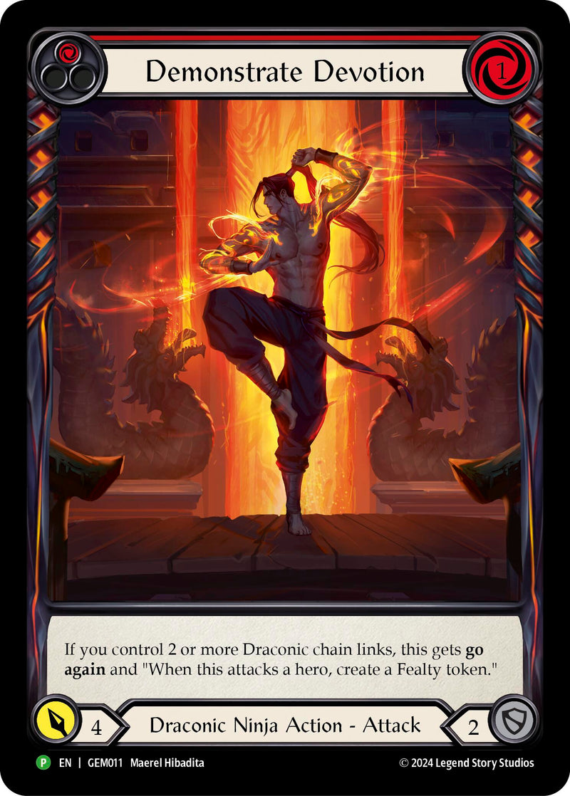 Demonstrate Devotion (Red) [GEM011] (GEM Pack 1)  Rainbow Foil