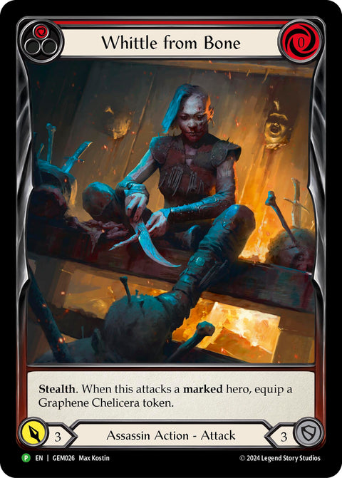 Whittle from Bone (Red) [GEM026] (GEM Pack 1)  Rainbow Foil