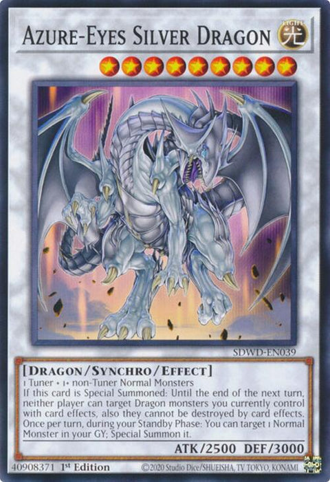 Azure-Eyes Silver Dragon [SDWD-EN039] Common