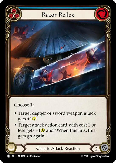 Razor Reflex (Blue) [ARK024] (The Hunted Arakni Blitz Deck)