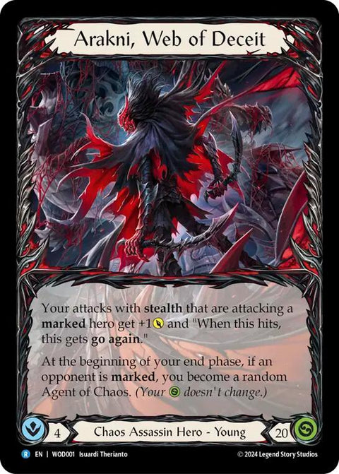 Arakni, Web of Deceit [WOD001] (The Hunted Arakni, Web of Deceit Blitz Deck)  Rainbow Foil