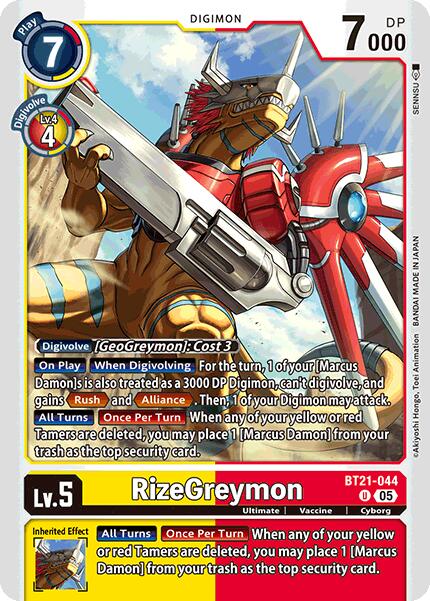 RizeGreymon [BT21-044] [World Convergence]