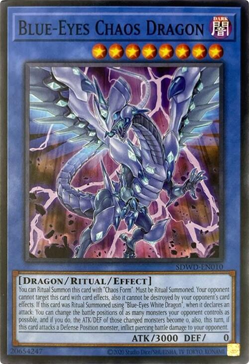 Blue-Eyes Chaos Dragon (Unlimited Misprint) [SDWD-EN010] Common
