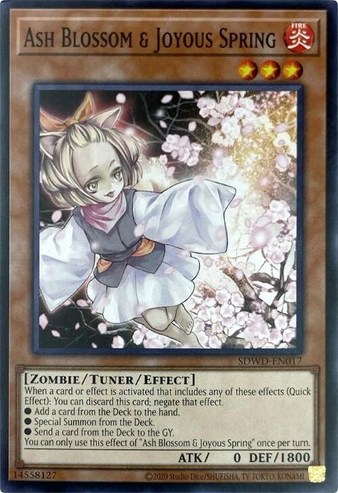 Ash Blossom & Joyous Spring (Unlimited Misprint) [SDWD-EN017] Common