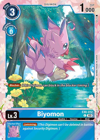 Biyomon [EX6-012] (Regulation Battle Vol. 1) [Infernal Ascension Promos]