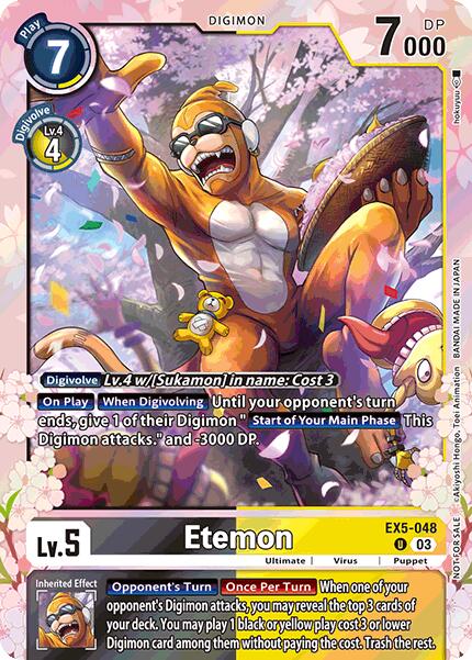 Etemon [EX5-048] (Regulation Battle Vol. 1) [Animal Colosseum Promos]