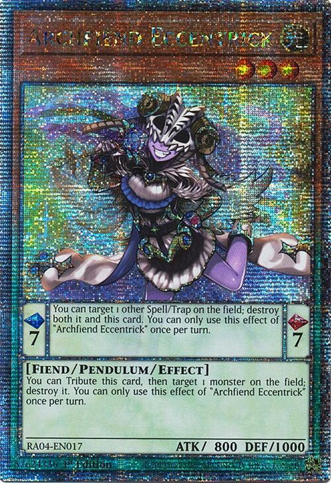 Archfiend Eccentrick [RA04-EN017] Quarter Century Secret Rare