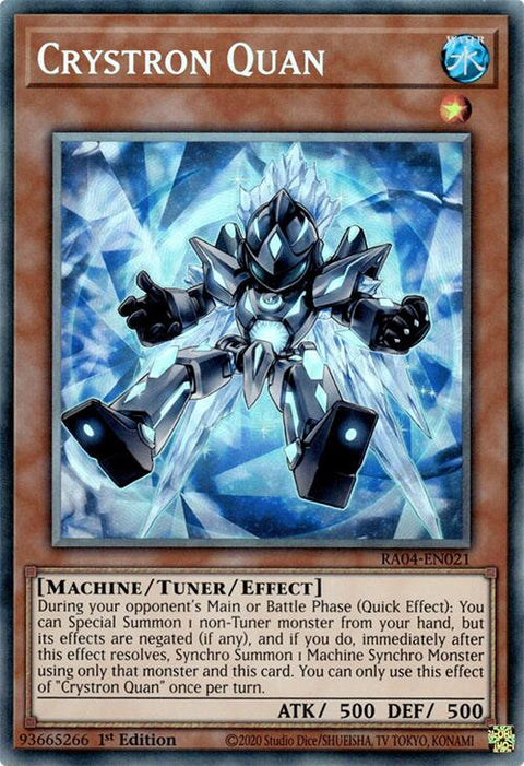 Crystron Quan [RA04-EN021] Prismatic Collector's Rare