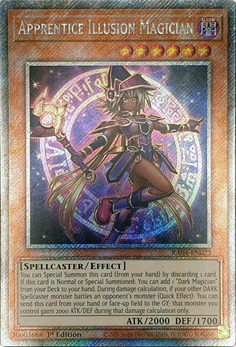 Apprentice Illusion Magician [RA04-EN023] Platinum Secret Rare