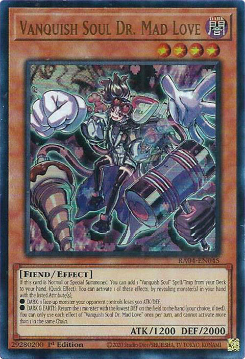 Vanquish Soul Dr. Mad Love [RA04-EN045] Ultra Rare