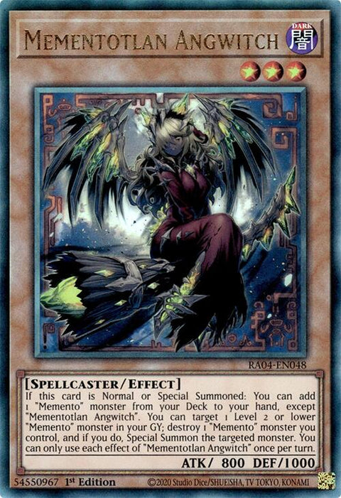 Mementotlan Angwitch [RA04-EN048] Prismatic Ultimate Rare
