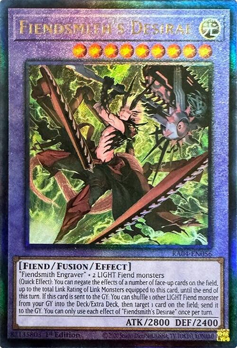 Fiendsmith's Desirae [RA04-EN056] Prismatic Ultimate Rare