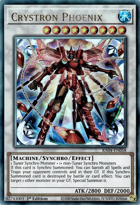 Crystron Phoenix [RA04-EN058] Prismatic Ultimate Rare