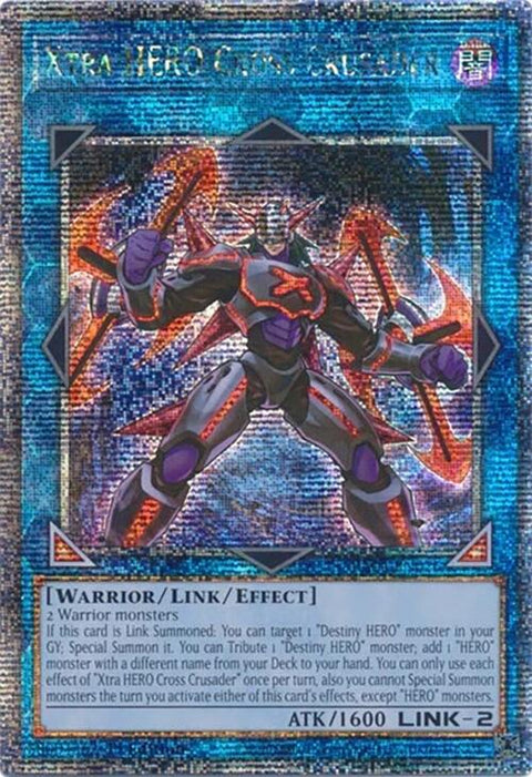 Xtra HERO Cross Crusader [RA04-EN076] Quarter Century Secret Rare