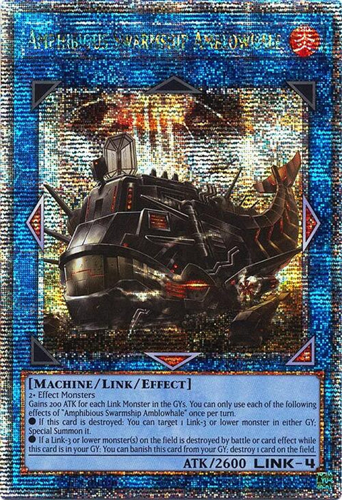 Amphibious Swarmship Amblowhale [RA04-EN077] Quarter Century Secret Rare