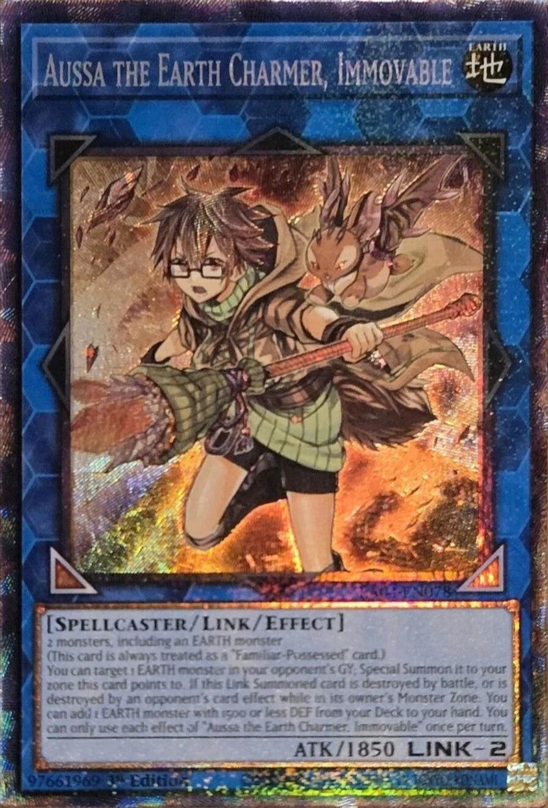 Aussa the Earth Charmer, Immovable [RA04-EN078] Prismatic Collector's Rare