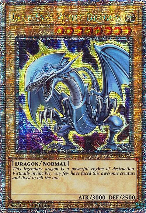 Blue-Eyes White Dragon (7th Art) [RA04-EN108] Quarter Century Secret Rare