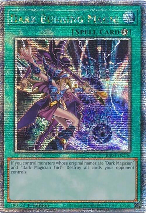 Dark Burning Magic [RA04-EN246] Quarter Century Secret Rare