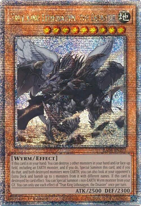 True King Lithosagym, the Disaster [RA04-EN275] Quarter Century Secret Rare