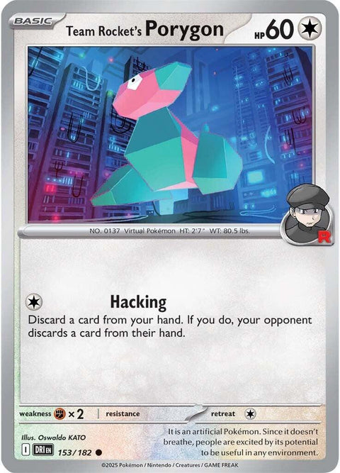 Team Rocket's Porygon (153/182) [Scarlet & Violet: Destined Rivals]