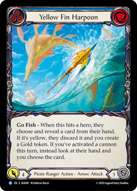 Yellow Fin Harpoon [SEA091] (High Seas)  Rainbow Foil